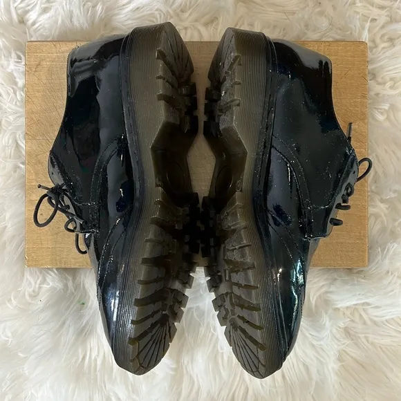 RED Valentino Patent Leather Lace Up Oxfords
