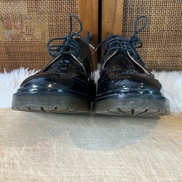 RED Valentino Patent Leather Lace Up Oxfords