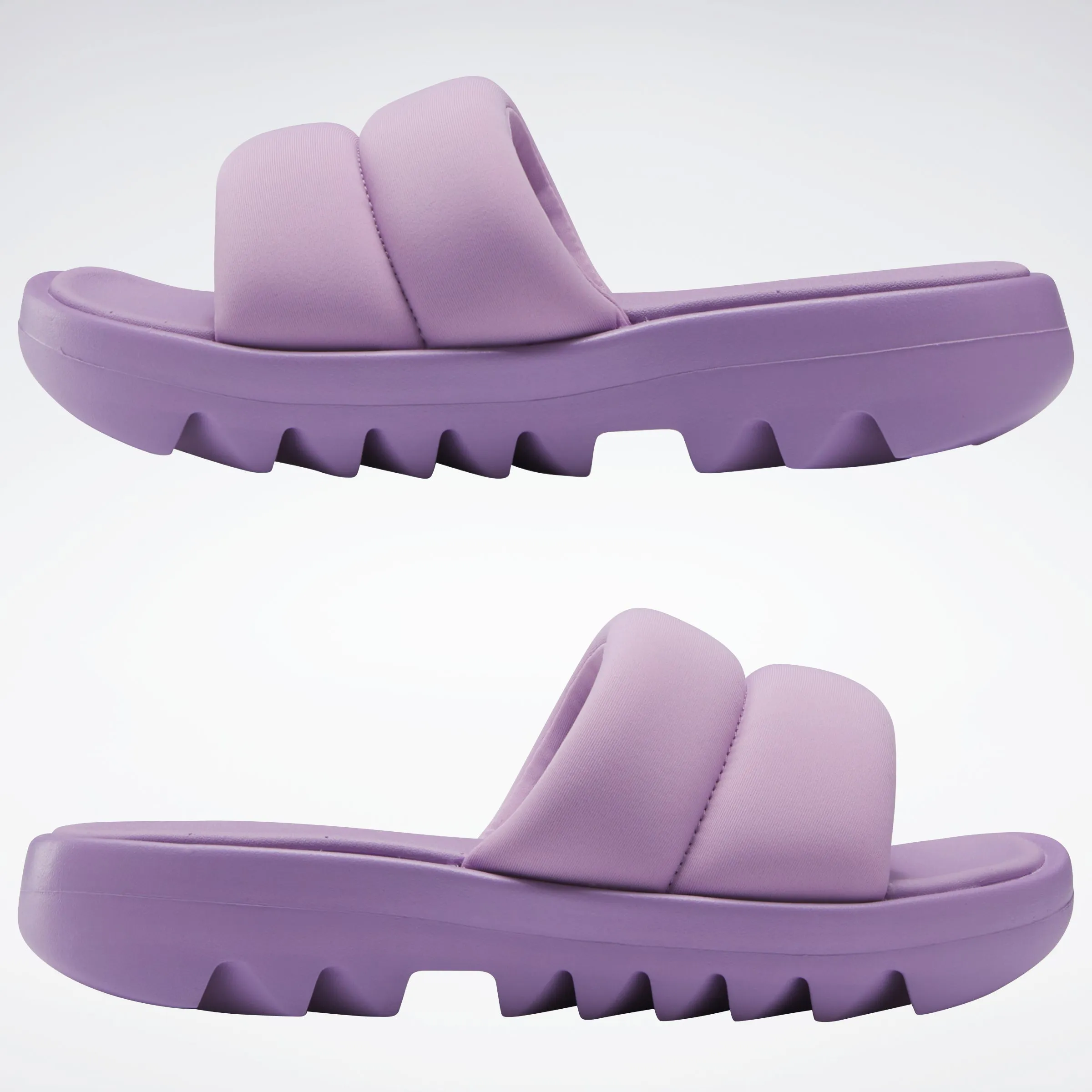 Reebok Footwear Women Cardi B Slides Puzzled Purple/Puzzled Purple/