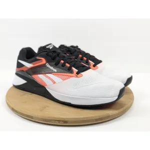 Reebok Nano X4 Size 12.5 Mens White Red Running Shoes Trainers Sneakers