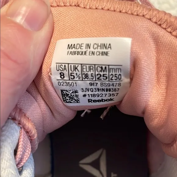 Reebok Pink Athletic Shoes