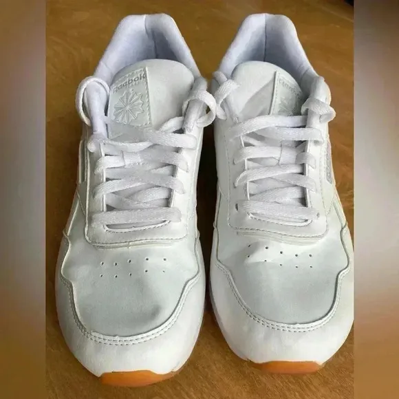 Reebok Women’s Classic Harman Run Sneaker, White, Size 10