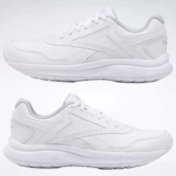 Reebok Womens Walk Ultra 7 DMX MAX Shoe White/Cold Grey/CollegiateRoyal 9.5 New!