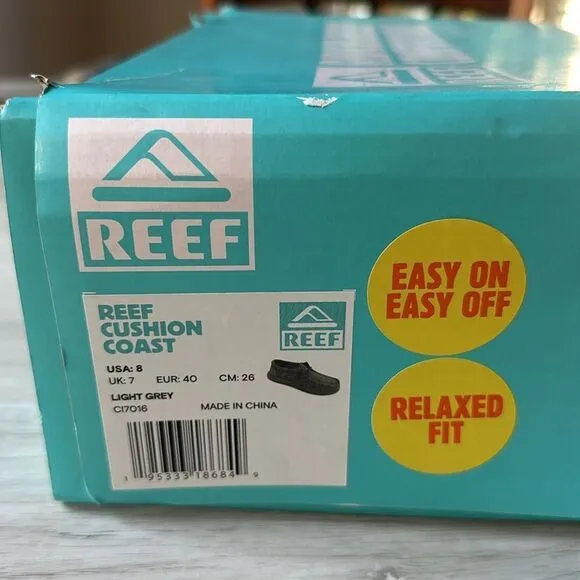 Reef Cushion Coast Size 8 in Light Grey NWT in Box