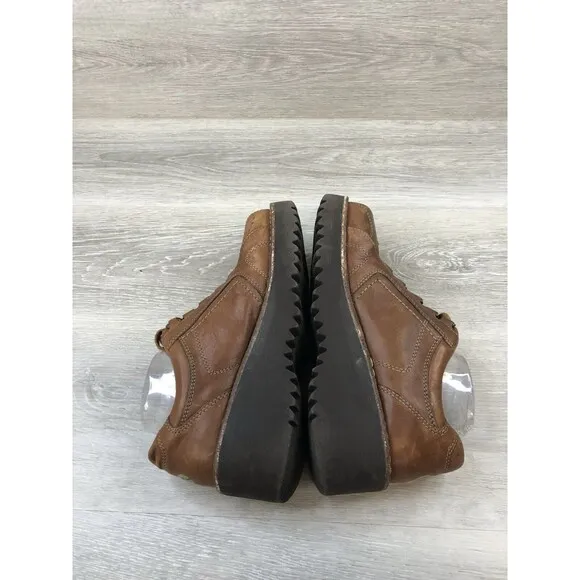 Report 90s Y2k Women's Lexi Brown Leather  Platform Chunky Wedge Oxfords 10M