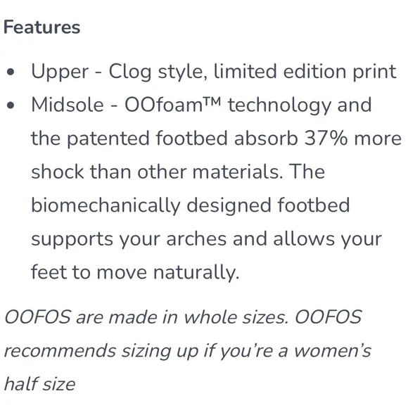 Retired Limited Edition OOFOS Oocloogs Midnight Tropics Clog Mule Unisex