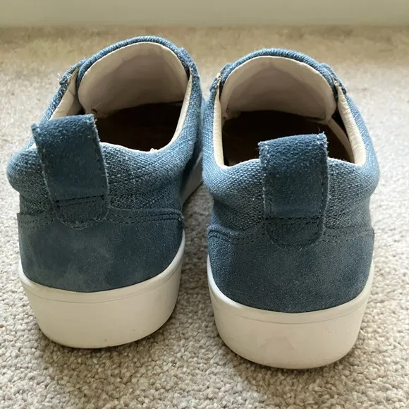 Revitalign Dara Orthotic slip on sneaker leather canvas trendy comfy casual 8.5