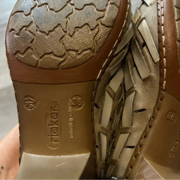 Rieker Sina Clay Nude Mini Heels