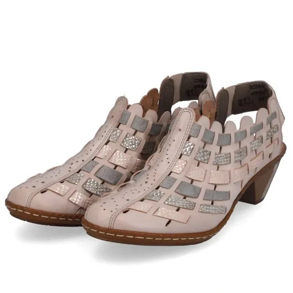 Rieker Sina Clay Nude Mini Heels