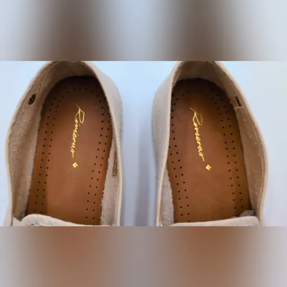 Rivieras Classic Canvas &amp; Mesh Slip-On Beige Size EU 11 US 44