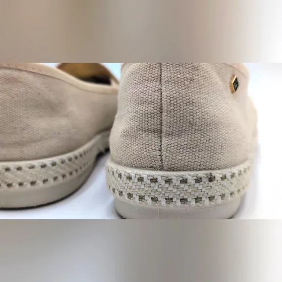 Rivieras Classic Canvas &amp; Mesh Slip-On Beige Size EU 11 US 44