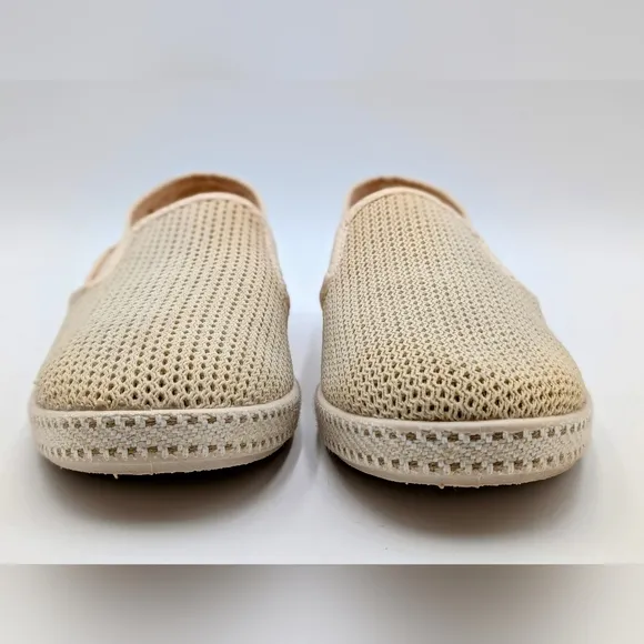 Rivieras Classic Canvas &amp; Mesh Slip-On Beige Size EU 11 US 44