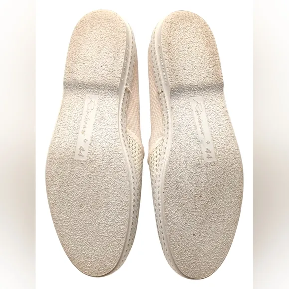 Rivieras Classic Canvas &amp; Mesh Slip-On Beige Size EU 11 US 44