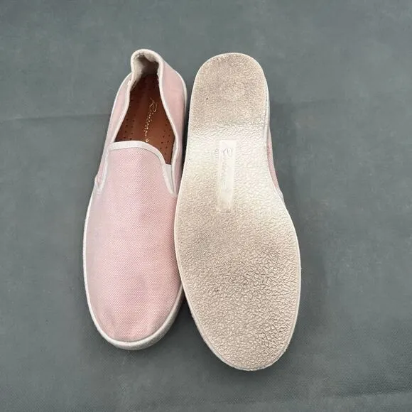 Rivieras Nymphe Cotton Canvas Slip On Classic Pink Canvas Sneakers Size 40