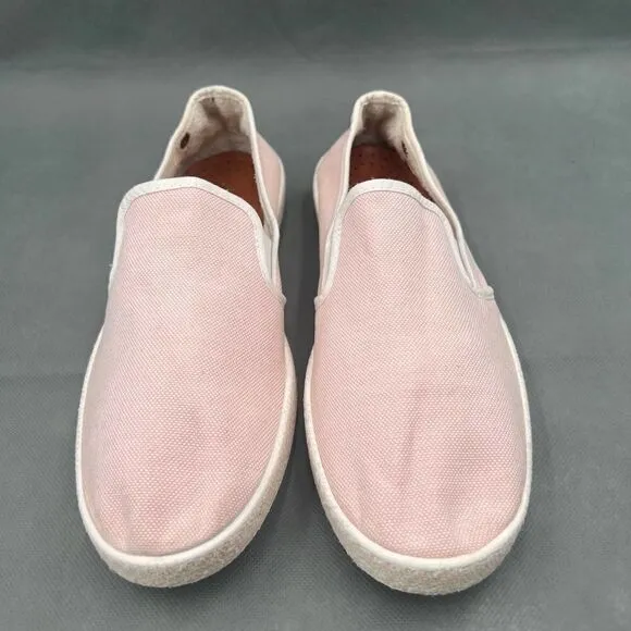 Rivieras Nymphe Cotton Canvas Slip On Classic Pink Canvas Sneakers Size 40