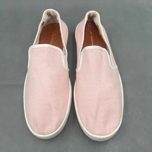 Rivieras Nymphe Cotton Canvas Slip On Classic Pink Canvas Sneakers Size 40