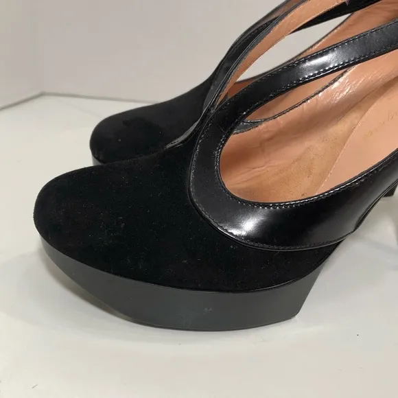 ROBERT CLERGERIE Black Leather | Suede Platforms 6
