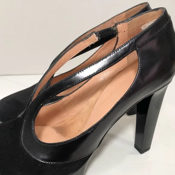 ROBERT CLERGERIE Black Leather | Suede Platforms 6
