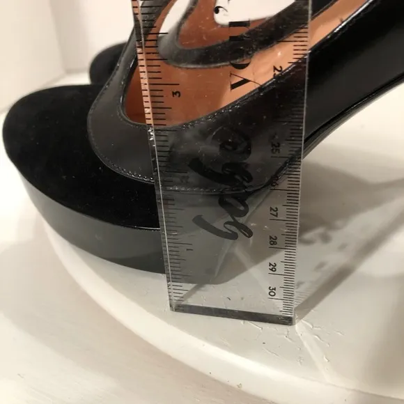 ROBERT CLERGERIE Black Leather | Suede Platforms 6