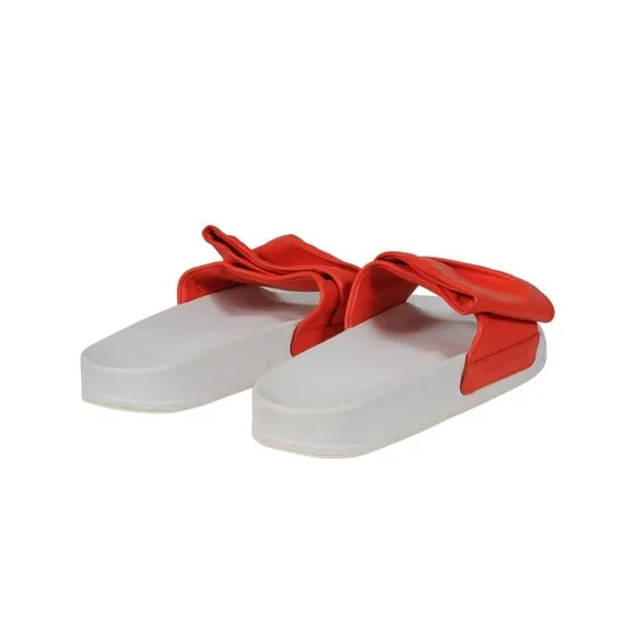 Robert Clergerie Womens Wendy Flip FlopsUS 9.5 EU 39.5 Orange White Water Slides