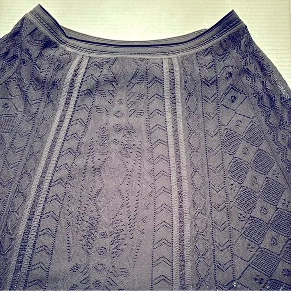 ROBERTO CAVALLI Aline knit mini skirt black square design Italian designer Med