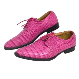 ROBERTO CHILLINI Exotic Faux Cric Alligator Lace up Oxfords Shoes NWY