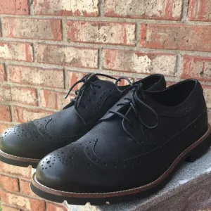 ROCKPORT Black Leather Vintage Swinger Style Oxfords