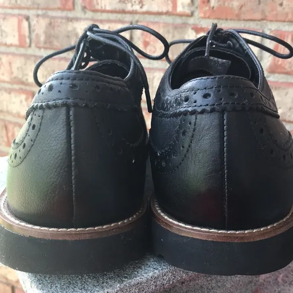 ROCKPORT Black Leather Vintage Swinger Style Oxfords