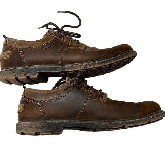 Rockport Hydro-Sheild Waterproof Rugged Bucks II Leather Oxfords. Size 10.