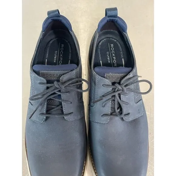 ROCKPORT Men's Canton Casual Lace-up Oxford Navy Size 12