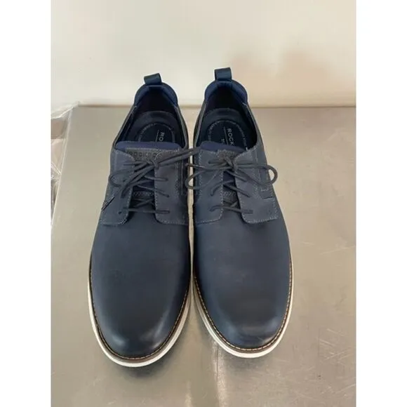 ROCKPORT Men's Canton Casual Lace-up Oxford Navy Size 12