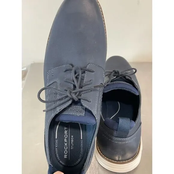 ROCKPORT Men's Canton Casual Lace-up Oxford Navy Size 12