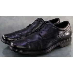 Rockport Men's Lightweight WIngtip Oxfords Dress Shoes Size 12 Leather Black