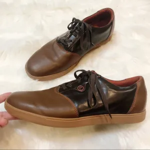 Rockport Multi Brown Low 6 Leather Lace-Up Oxfords