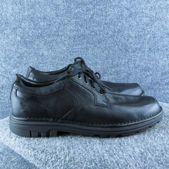 Rockport Signature Adiprene Men Derby Oxfords Shoes Size 10 Medium Black Leather
