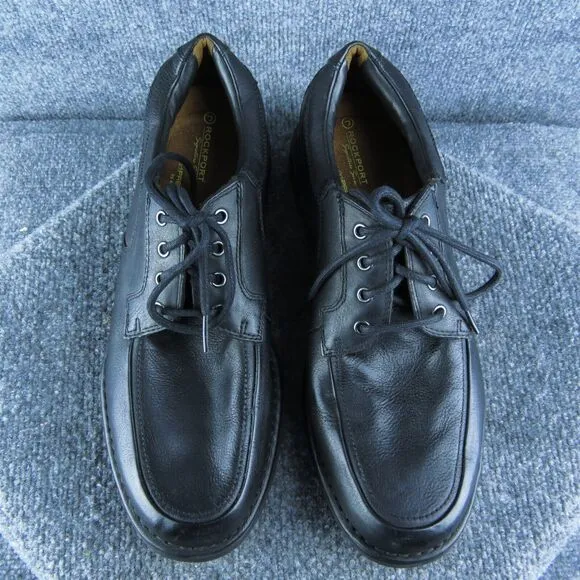 Rockport Signature Adiprene Men Derby Oxfords Shoes Size 10 Medium Black Leather