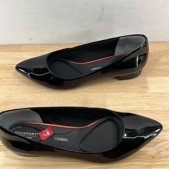 Rockport Total Motion Adelyn Ballet Flat- Black Patent- Size 8.5M- New