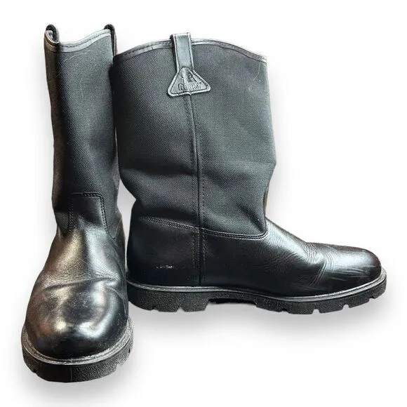 Rocky Men's 10 Inch Pull-On 6300 Work Boot Size 14 MW