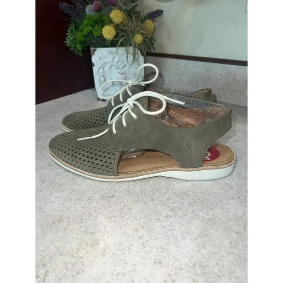 Rollie Slingback Punch Army Green Size 38 - 7.5