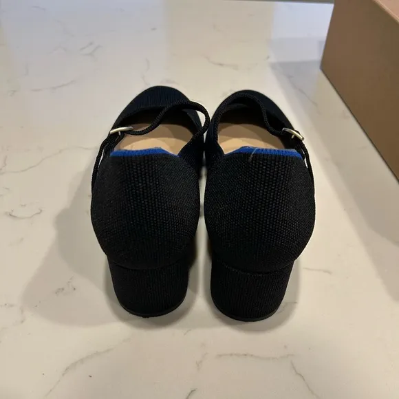 Rothy's Black Heels Classic Mary Jane Style