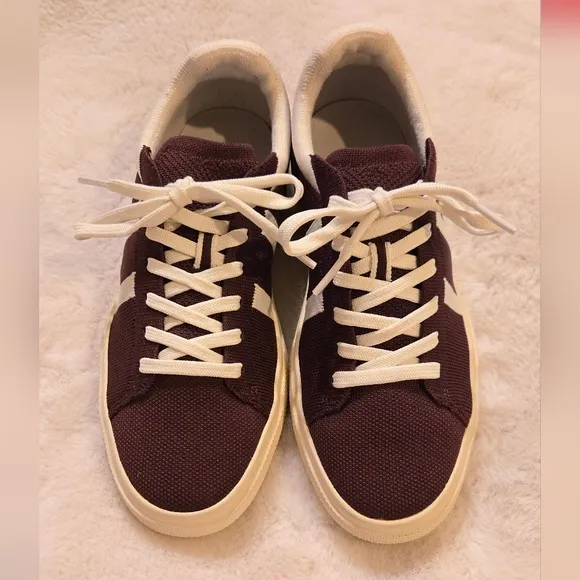 Rothy's The RS02 Lace Up Sneakers Burgundy Blitz Men's 6.5 Women's 8 MSRP $149