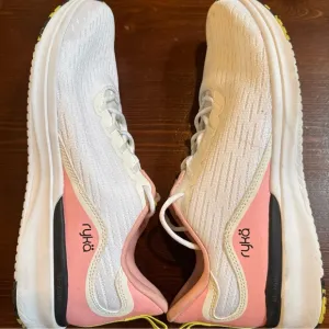 Ryka Myriad Women 11 Pink White Shoes Sneakers Arch Support‎ Orthopedic