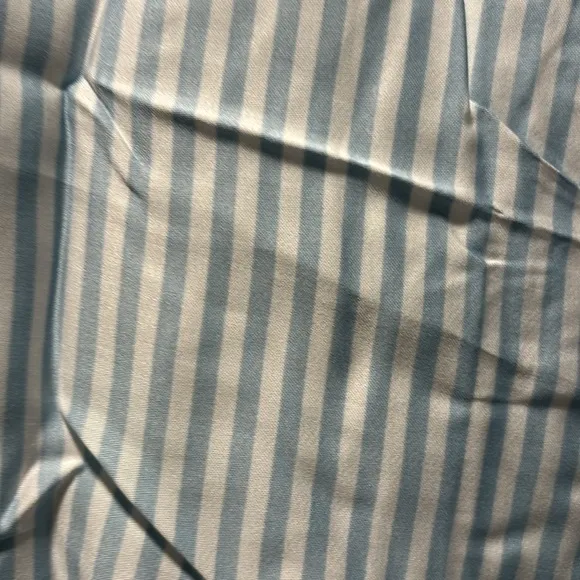 ⭐️SALE⭐️ 2PC ETTITUDE SATEEN STRIPED PJ SET / Shorts &amp; S/S Shirt S