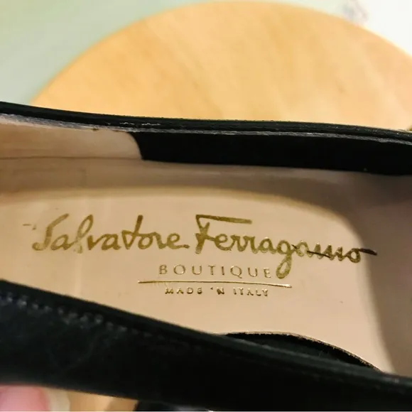 Salvatore Ferragamo 90’s vintage Charade block heels