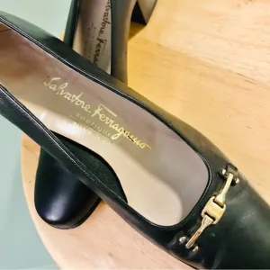 Salvatore Ferragamo 90’s vintage Charade block heels
