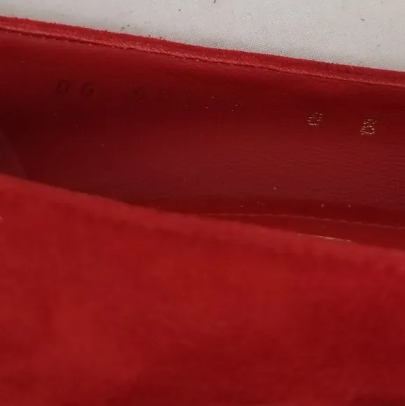 Salvatore Ferragamo  Arrezo Red Suede Block Heel Pumps 8