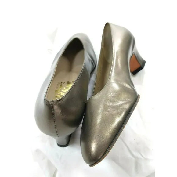 Salvatore Ferragamo Low Block Heels Pumps Size 6.5
