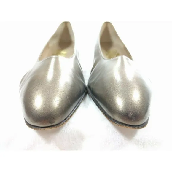 Salvatore Ferragamo Low Block Heels Pumps Size 6.5