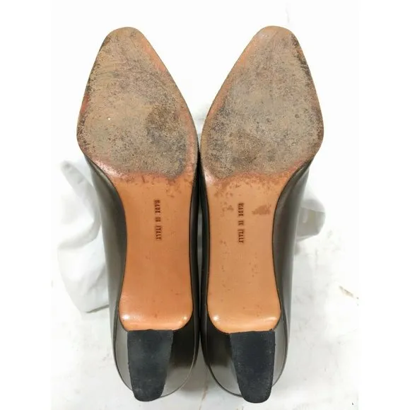 Salvatore Ferragamo Low Block Heels Pumps Size 6.5