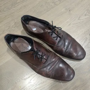 Salvatore Ferragamo Men's Leather Dress Shoes Oxfords Size 8